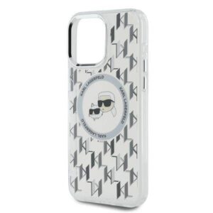Apple iPhone 15 Pro Karl Lagerfeld IML Monogram Karl&Choupette Head MagSafe (KLHMP15LHMCKMHT) dėklas telefonui skaidrus - Image 6