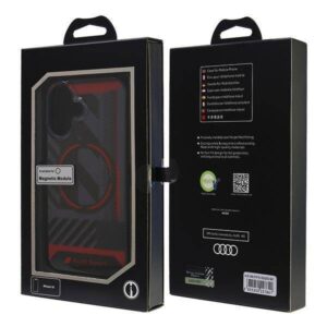 Apple iPhone 16 Audi IML Sport MagSafe (AUS-IMLMIP16-RSQ/D2-BK) dėklas telefonui juodos spalvos - Image 7