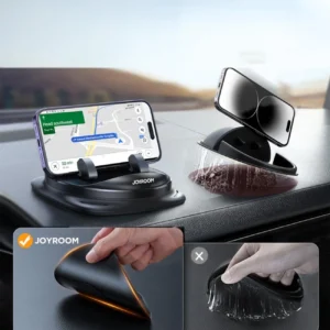 Joyroom JR-ZS354 telefono laikiklis su siurbtuku for car, office, home - black - Image 9