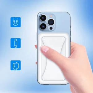 Powerbank Choetech B663 10000mAh 20W MagSafe USB-A / USB-C - baltos spalvos - Image 5