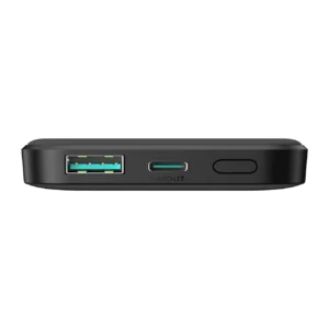 Powerbank Joyroom JR-W020 Mini 5000mAh USB-A USB-C inductive 20W - Juodos spalvos + USB-C / USB-C kabelis - Image 6