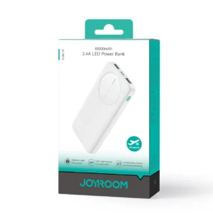 Powerbank Joyroom JR-PBF12 10000mAh 2.4A 2x USB-A 1x USB-C - baltos spalvos - Image 7
