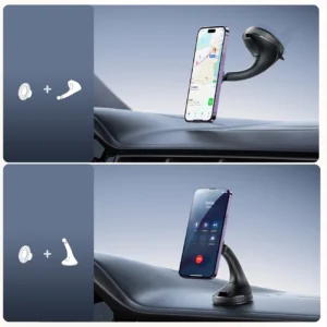 Joyroom JR-ZS406 magnetic car holder for windshield / cockpit - black - Image 8