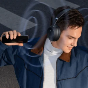 Baseus Bass 30 Max belaidės su lankeliu ant galvos Bluetooth 5.3 ausinės - juodos spalvos - Image 9
