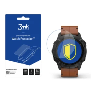3mk Watch Protection™ v. FlexibleGlass hybrid glass on Garmin Fenix 6X