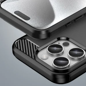 Carbon Apple iPhone 16 Pro Max silikoninis - dėklas telefonui juodos spalvos - Image 7