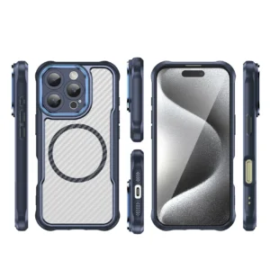 Leading Series MagSafe silikoninis Apple iPhone 16 Pro - dėklas telefonui mėlynos spalvos - Image 3