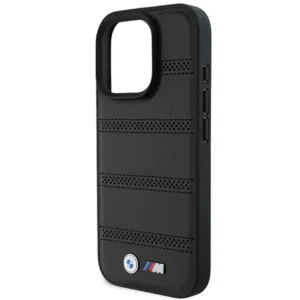 BMW M Perforated And Stitched Line MagSafe case Apple iPhone 16 Pro - dėklas telefonui juodos spalvos - Image 6