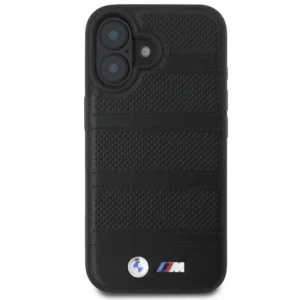 BMW M Perforated And Stitched Line MagSafe case Apple iPhone 16 - dėklas telefonui juodos spalvos - Image 3