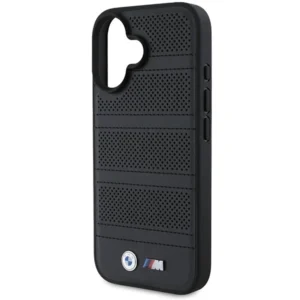 BMW M Perforated And Stitched Line MagSafe case Apple iPhone 16 - dėklas telefonui juodos spalvos - Image 6