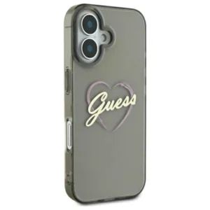 Guess IML Heart Apple iPhone 16 - dėklas telefonui juodos spalvos - Image 4
