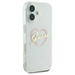 Guess IML Heart Apple iPhone 16 - dėklas telefonui skaidrus - Image 4