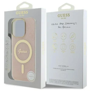 Guess IML 4G MagSafena Apple iPhone 16 Pro Case - dėklas telefonui rožinės spalvos - Image 8