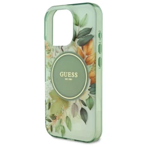 Guess IML Flower & Tonal Circle MagSafe Apple iPhone 16 Pro - dėklas telefonui žalios spalvos - Image 5