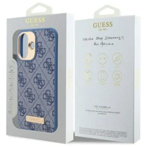 Guess 4G Logo Plate MagSafe Case Apple iPhone 16 Plus - dėklas telefonui mėlynos spalvos - Image 8