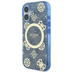Guess IML Peony On 4G Background MagSafe case Apple iPhone 16 - dėklas telefonui mėlynos spalvos - Image 2