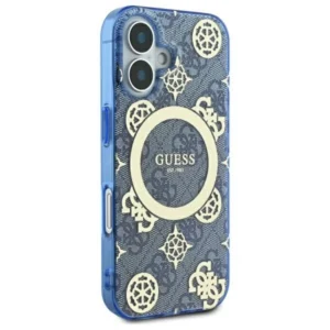 Guess IML Peony On 4G Background MagSafe case Apple iPhone 16 - dėklas telefonui mėlynos spalvos - Image 4