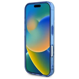 Guess IML Peony On 4G Background MagSafe case Apple iPhone 16 - dėklas telefonui mėlynos spalvos - Image 5