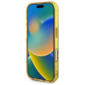 Guess IML Peony On 4G Background MagSafe Apple iPhone 16 Case - dėklas telefonui rudos saplvos - Image 5