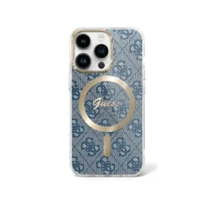 Guess IML 4G MagSafe Apple iPhone 16 Case - dėklas telefonui mėlynos spalvos