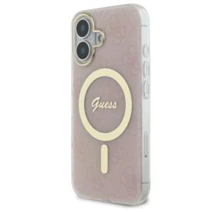 Guess IML 4G MagSafe Apple iPhone 16 Case - dėklas telefonui rožinės spalvos - Image 2