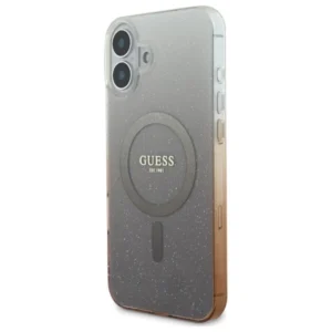 Guess IML Glitter Gradient MagSafe Apple iPhone 16 Case - dėklas telefonui rudos saplvos - Image 2