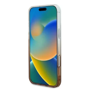 Guess IML Glitter Gradient MagSafe Apple iPhone 16 Case - dėklas telefonui rudos saplvos - Image 5