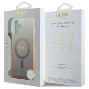 Guess IML Glitter Gradient MagSafe Apple iPhone 16 Case - dėklas telefonui rudos saplvos - Image 7