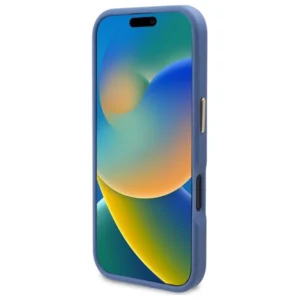 Guess 4G Logo Plate MagSafe Apple iPhone 16 Case - dėklas telefonui mėlynos spalvos - Image 5