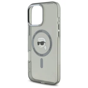 Karl Lagerfeld IML Metal Karl Head MagSafe Apple iPhone 16 Pro Case - dėklas telefonui juodos spalvos - Image 6