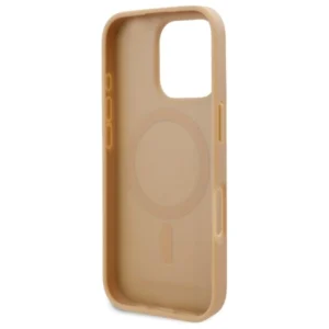 Karl Lagerfeld Leather Monogram Metal Logo MagSafe Apple iPhone 16 Pro - Beige - Image 7