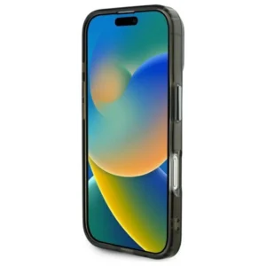 Karl Lagerfeld IML Metal Choupette Head MagSafe Apple iPhone 16 Case - dėklas telefonui juodos spalvos - Image 5