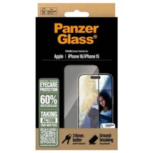 PanzerGlass EyeCare Screen Protector Apple iPhone 16 6.1" Ultra-Wide Fit 2865 - Image 4