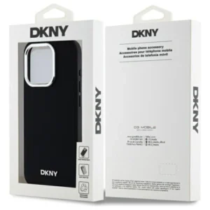 DKNY Plain Logo MagSafe Apple iPhone 15 Pro - dėklas telefonui juodos spalvos - Image 8