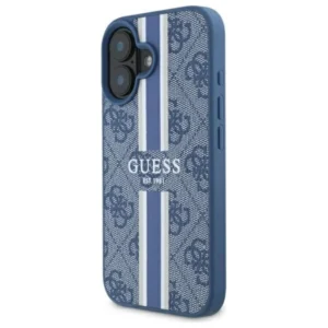 Guess 4G Printed Stripes MagSafe Apple iPhone 16 - dėklas telefonui mėlynos spalvos - Image 2