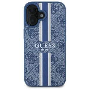 Guess 4G Printed Stripes MagSafe Apple iPhone 16 - dėklas telefonui mėlynos spalvos - Image 3