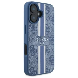 Guess 4G Printed Stripes MagSafe Apple iPhone 16 - dėklas telefonui mėlynos spalvos - Image 4
