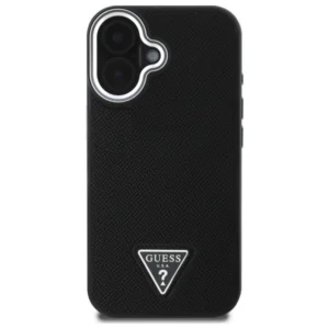 Guess Grained Triangle MagSafe case Apple iPhone 16 - dėklas telefonui juodos spalvos - Image 3