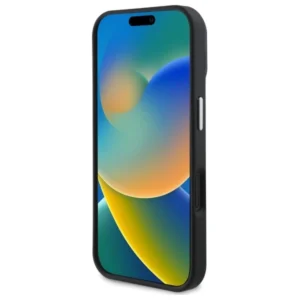 Guess Grained Triangle MagSafe case Apple iPhone 16 - dėklas telefonui juodos spalvos - Image 5