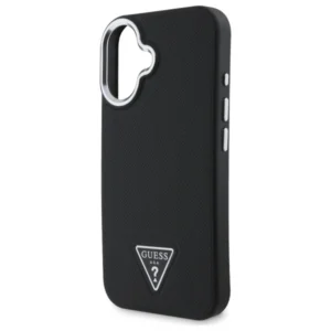 Guess Grained Triangle MagSafe case Apple iPhone 16 - dėklas telefonui juodos spalvos - Image 6