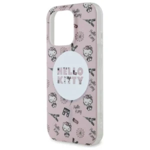 Hello Kitty IML All Over Paris Magsafe Apple iPhone 16 Pro Case - dėklas telefonui rožinės spalvos - Image 6