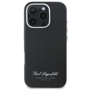 Karl Lagerfeld Hotel RSG Apple iPhone 16 Pro Case - dėklas telefonui juodos spalvos - Image 3