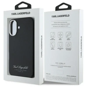 Karl Lagerfeld Hotel RSG Apple iPhone 16 Pro Case - dėklas telefonui juodos spalvos - Image 8