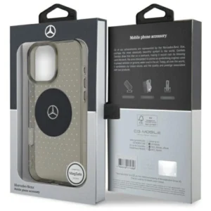 Mercedes MB Case Star Pattern Apple iPhone 16 Pro - dėklas telefonui juodos spalvos - Image 8