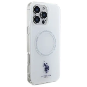 US Polo IML Ring MagSafe Apple iPhone 16 Pro Case - dėklas telefonui baltos spalvos - Image 4