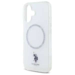 US Polo IML Ring MagSafe iPhone 16 - dėklas teleofnui baltos spalvos - Image 6