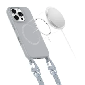 Tech-Protect MagNecklace MagSafe with Lanyard Apple iPhone 16 Pro Max - dėklas telefonui pilkos spalvos - Image 4