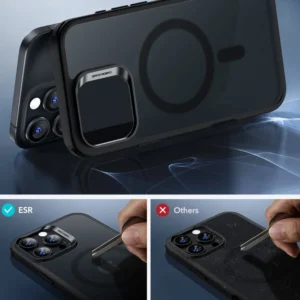 ESR Classic Hybrid Halolock MagSafe + Tempered Glass Apple iPhone 16 Pro - Semi-dėklas telefonui skaidrus - Image 5