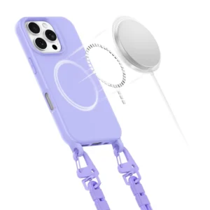 Tech-Protect MagNecklace MagSafe with Lanyard Apple iPhone 16 Pro - dėklas telefonui violetinės spalvos - Image 4