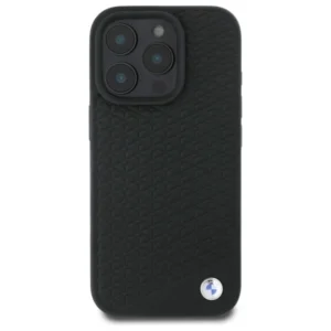 BMW BMHMP16L23RDDK Apple iPhone 16 Pro 6.3" dėklas telefonui juodos spalvos Sign Leather Diamond Metal Logo MagSafe - Image 3